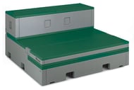 cover FlipFORMS Green Top with Grey Base
